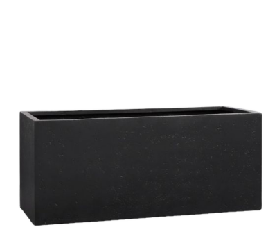 Rectangular Concrete Planter (Black)